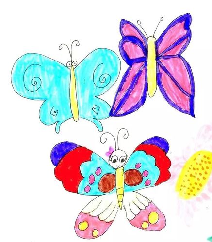 小班美术教案，创意蝴蝶画