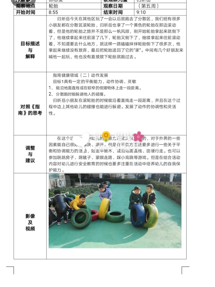 幼儿美术课观察记录