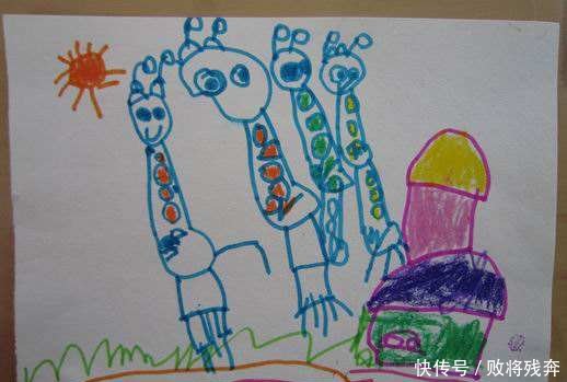 幼儿园美术教案，长颈鹿的奇妙世界